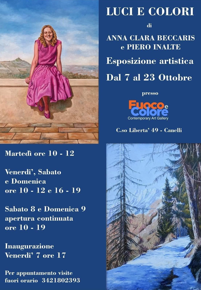 Mostre personali - Anna Clara Beccaris e Piero Inalte